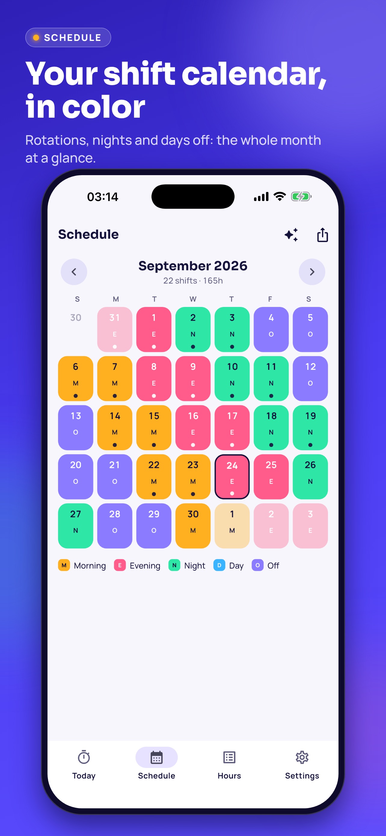 Screenshot 1 of Shift Pro: Hours & Timesheet