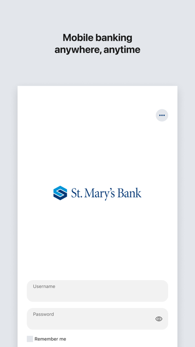 Screenshot 1 of St. Mary's Bank Mobile Banking App