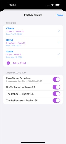 My Daily Tehilim Screenshot 3 of 3