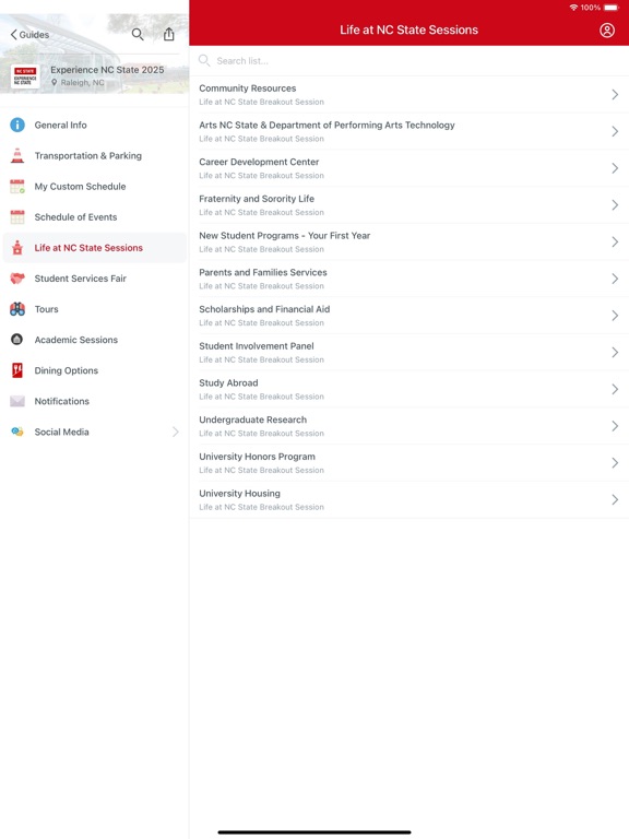 Screenshot #5 pour NC State University Guides