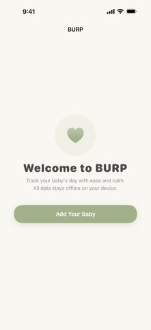 Burp: Private Baby Tracker Screenshot 1 of 10