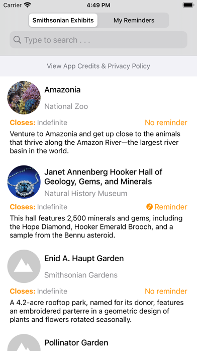 Screenshot #1 pour Exhibit Finder DC