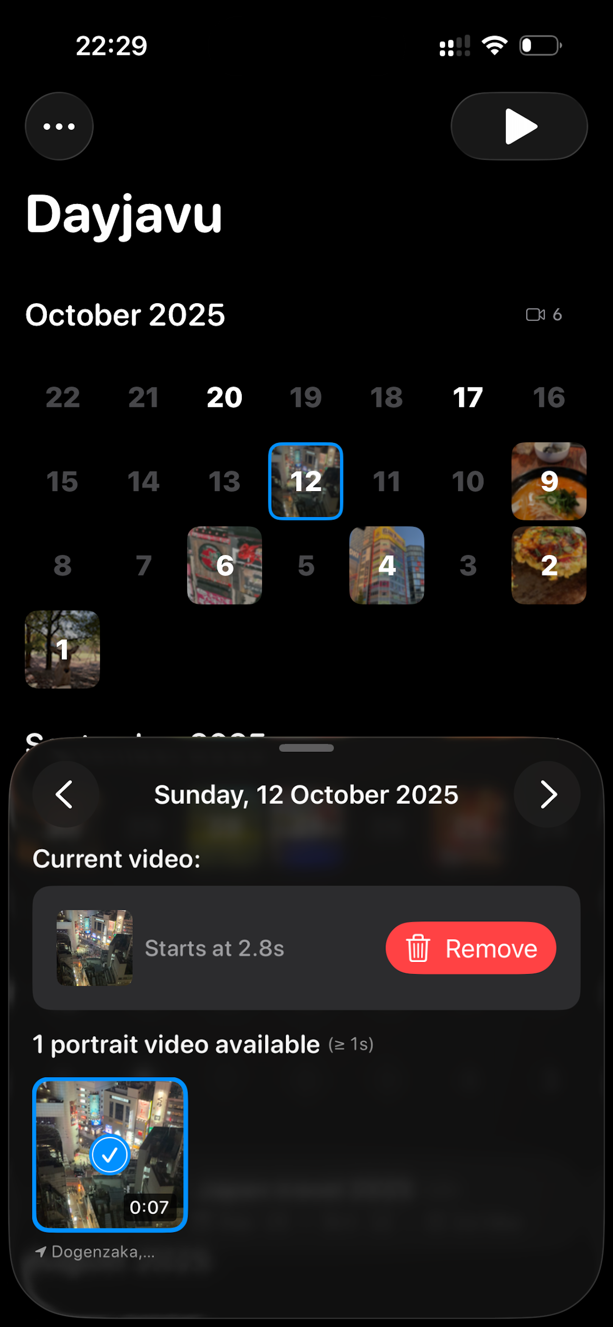 Dayjavu: 1 Second Diary