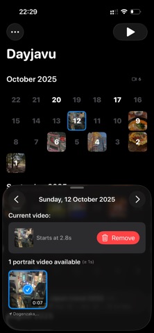 Dayjavu：1秒视频日记·年度回顾 screenshot