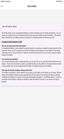 ARHoliDec Screenshot 3 of 4