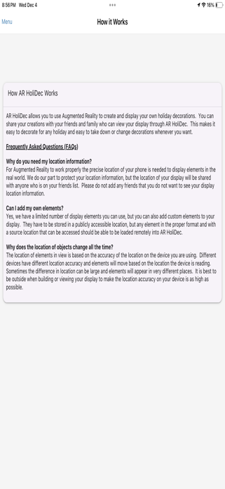 ARHoliDec Screenshot 3 of 4