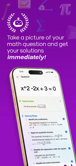 Math Helper - AI Photo Math screenshot 1