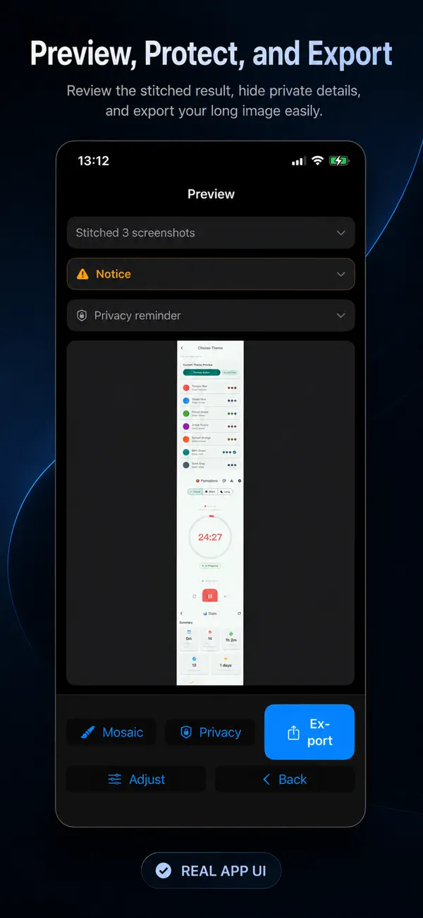 Screenshot #3 pour LongShot Stitch