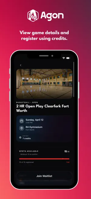 Agon Rec: Pickup Sports screenshot 2