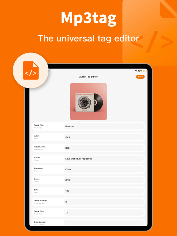 Mp3tag - Music Tag Editor app screenshot