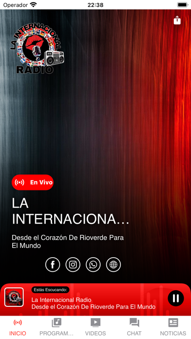 La Internacional Radio Screenshot