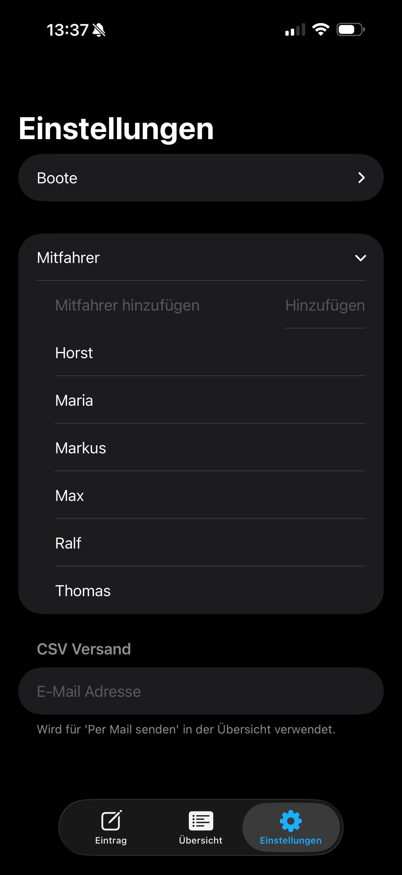 Rudertagebuch screenshot 5