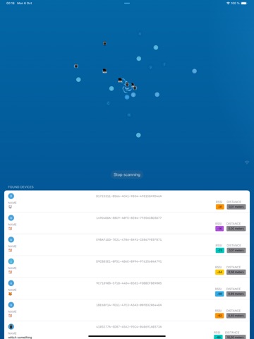 BlueScan Pro iPad screenshot