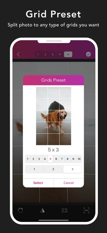 Griddy Pro: Split Pic in Grids screenshot 3 of 7