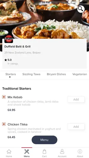 Duffield Balti & Grill screenshot 2