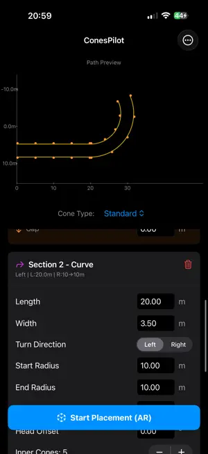 ConesPilot screenshot 2