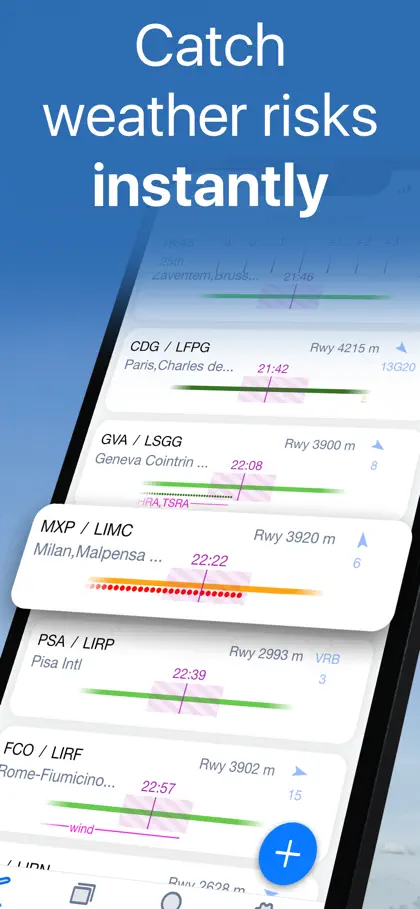 Screenshot 3 di 6 di SmartBriefing METAR,TAF,NOTAMS
