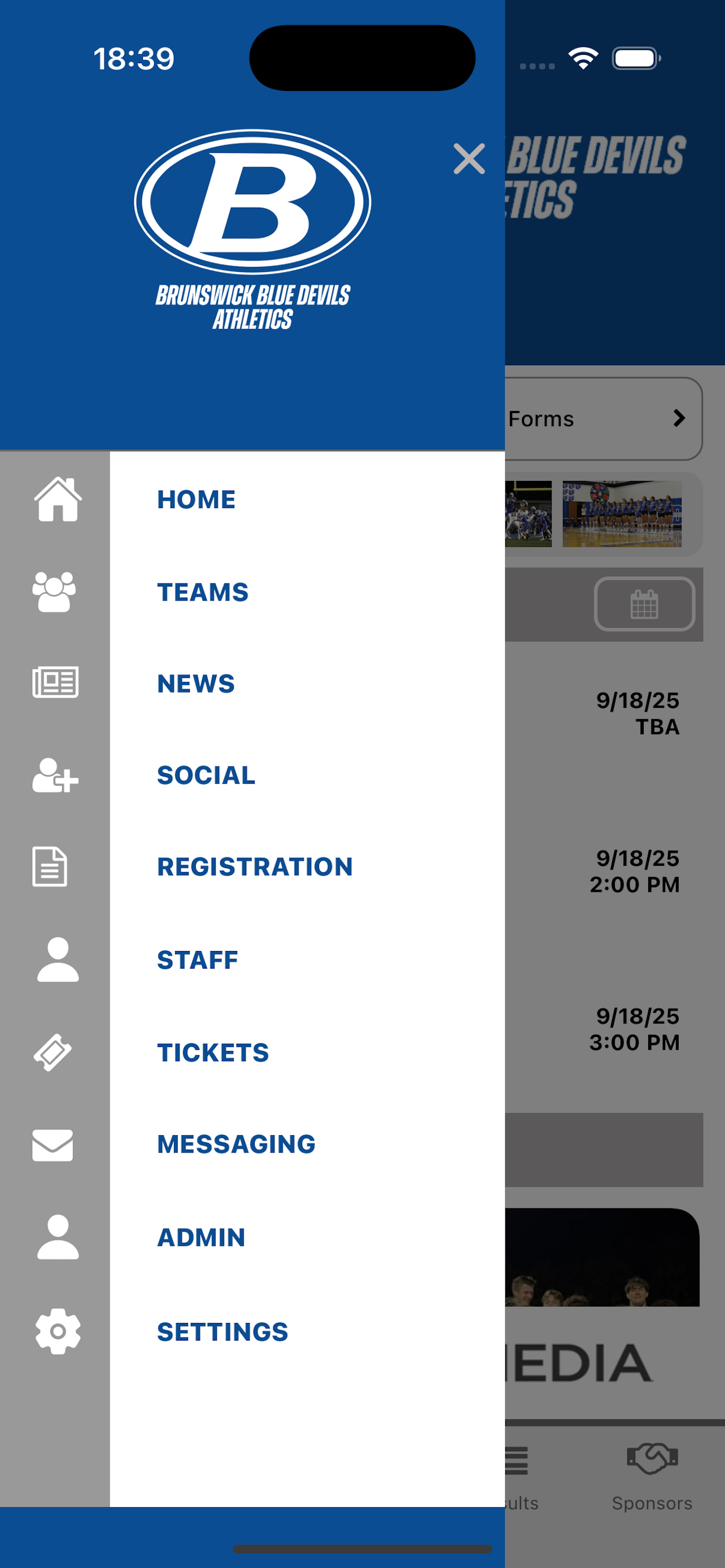 Brunswick Athletics screenshot 3