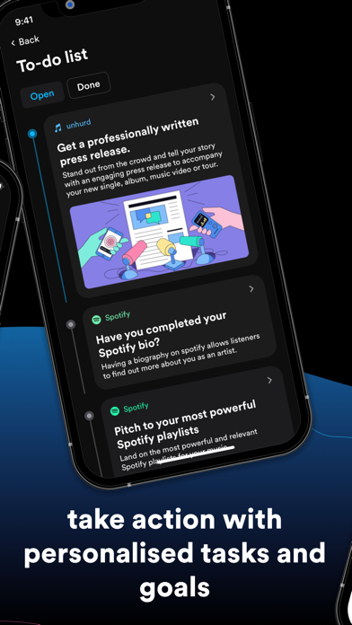 un:hurd: Music Marketing iPhone screenshot 6 - Music app