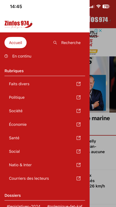 Screenshot #2 pour Zinfos974.com