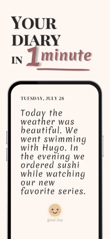 One Line Journal : Daily diary Screenshot 1 of 8