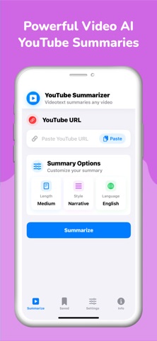 Video Summarizer - Videotext screenshot