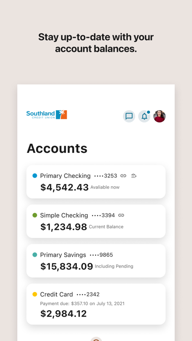 Southland CU iPhone screenshot 3 - Finance app