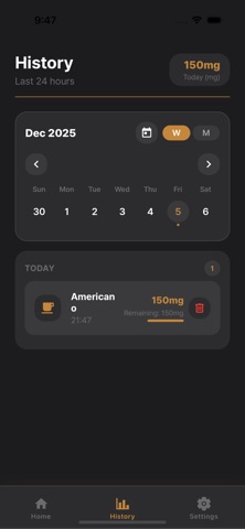 CupDose - Caffeine Tracker Screenshot 3 of 5
