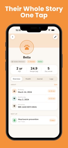 Pet Care Tracker: Pawlog Screenshot 1 of 8