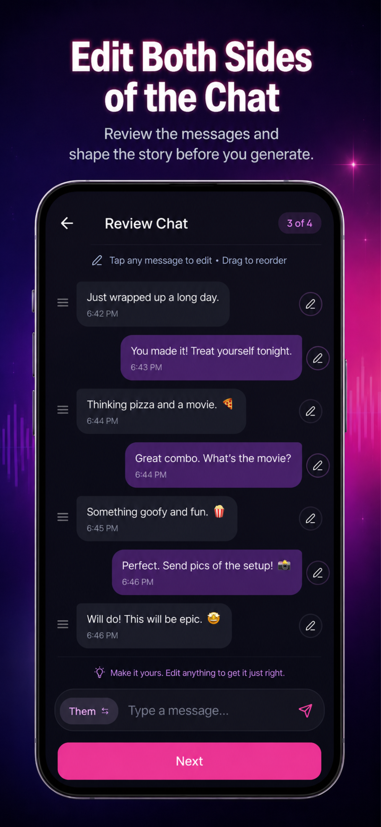 Texts to Music Video · TextJam screenshot 5