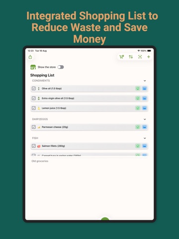 Meal Planner & Grocery List iPad screenshot 2