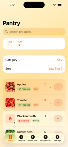 Simple Pantry Flow iPhone screenshot 7