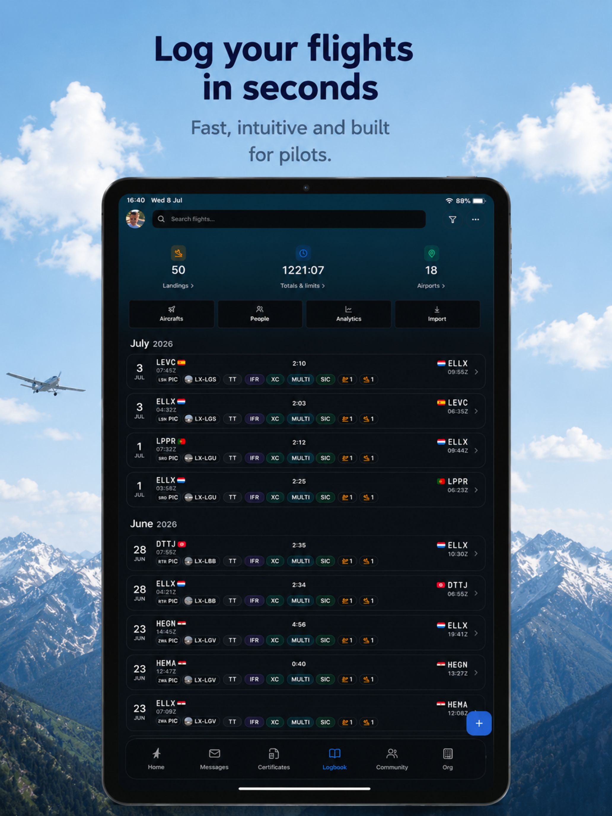 Pilotflows - Pilot Logbook screenshot 9