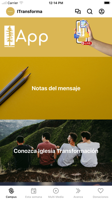 Iglesia transformación Screenshot