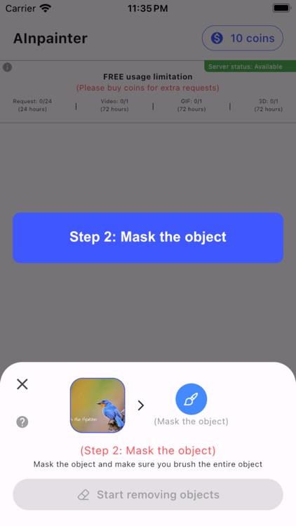 AInpainter - Remove objects