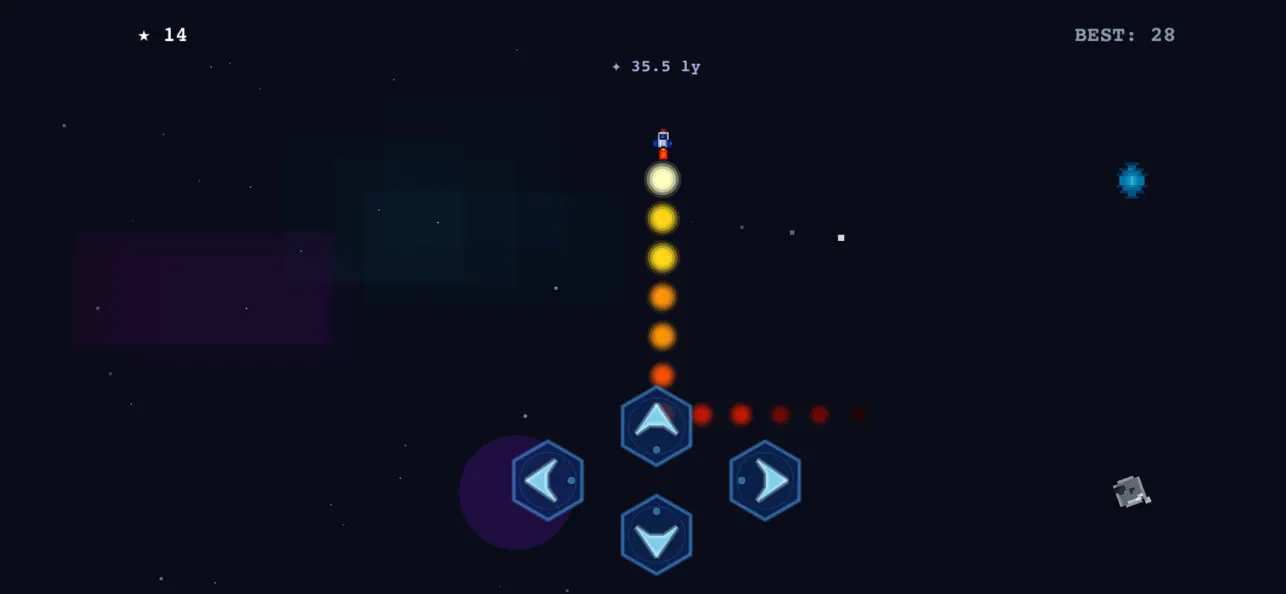 Screenshot #3 pour Asteroid Snake X