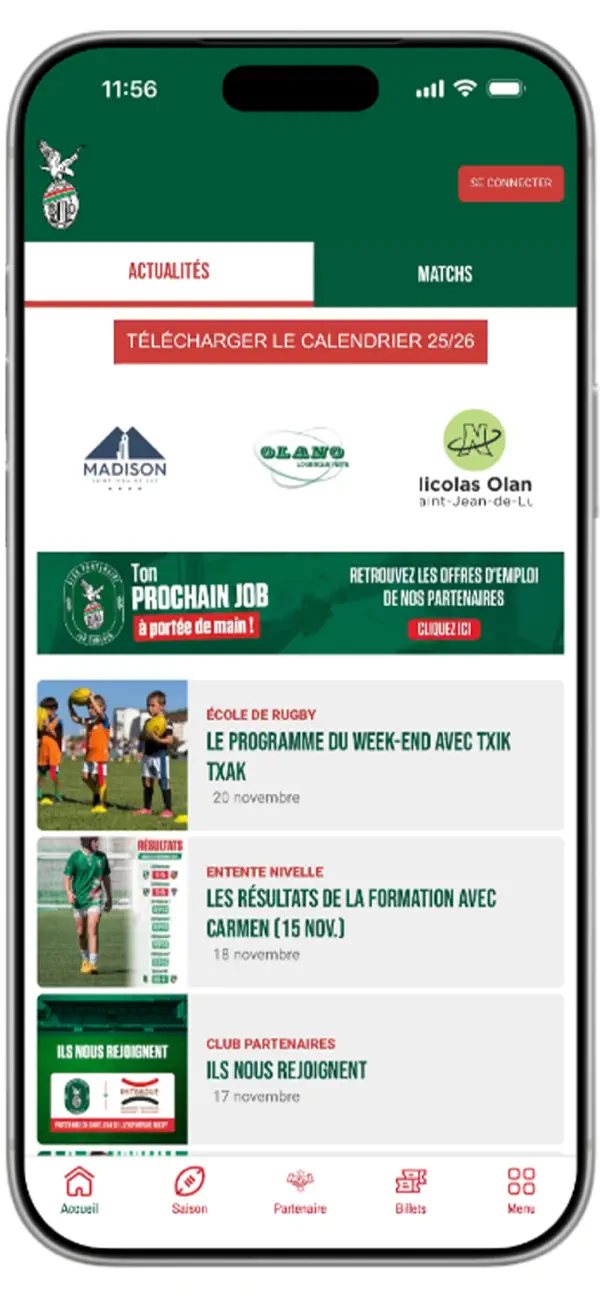 Screenshot #1 pour SJLO RUGBY