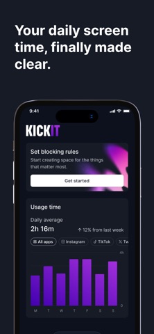 KickIt: App & Website Blocker Screenshot 2 of 6