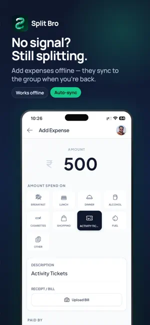 Split Bro - Expense Splitter screenshot 2