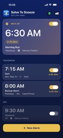 Solve To Snooze Screenshot 1 of 10