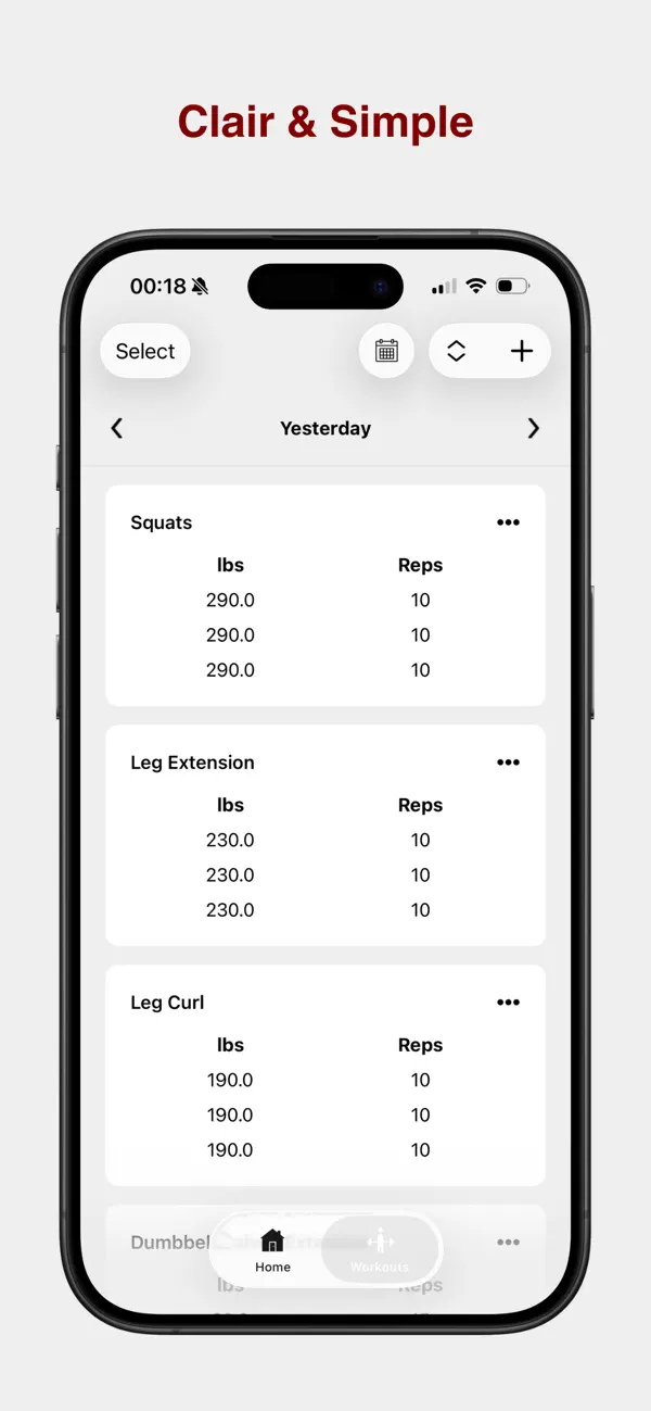 Screenshot #3 pour FitTracker - Journal de Gym