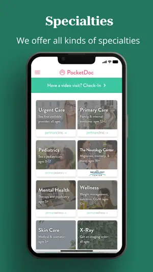 PocketDoc by Perlman Clinic screenshot 2