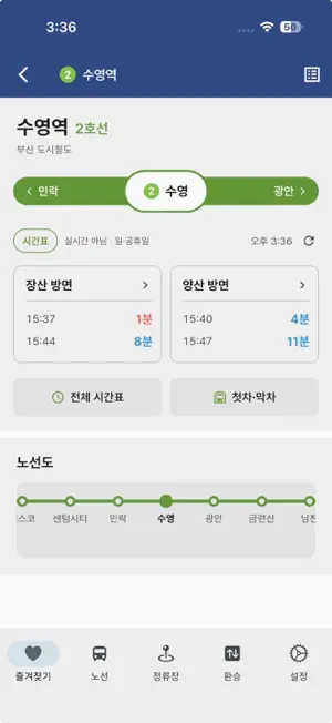 부산버스 - 실시간 도착정보·노선·지하철 screenshot 4
