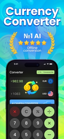 Convor - AI Currency Converter iPhone screenshot