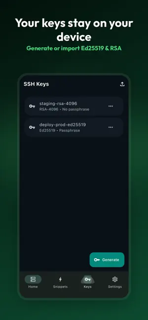 ShellPilot: SSH & Snippets screenshot 3