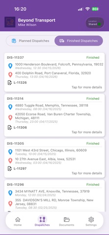 Beyond Transport: Driver App Screenshot 6 of 8