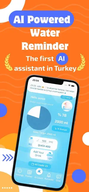 Waterholic AI Water Tracker screenshot 1