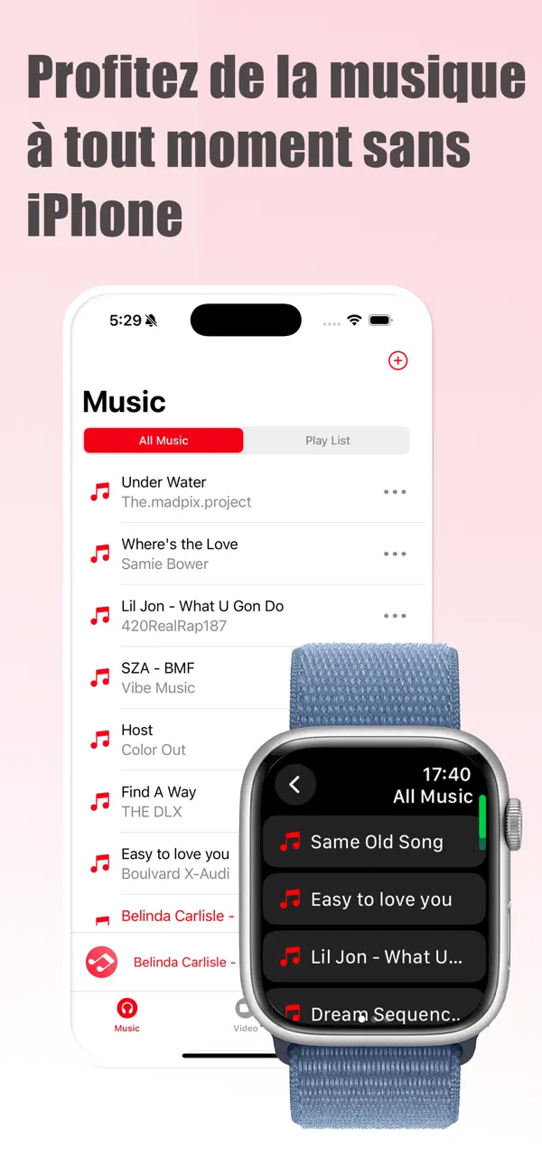 Screenshot #2 pour Musique hors ligne:WristPlayer