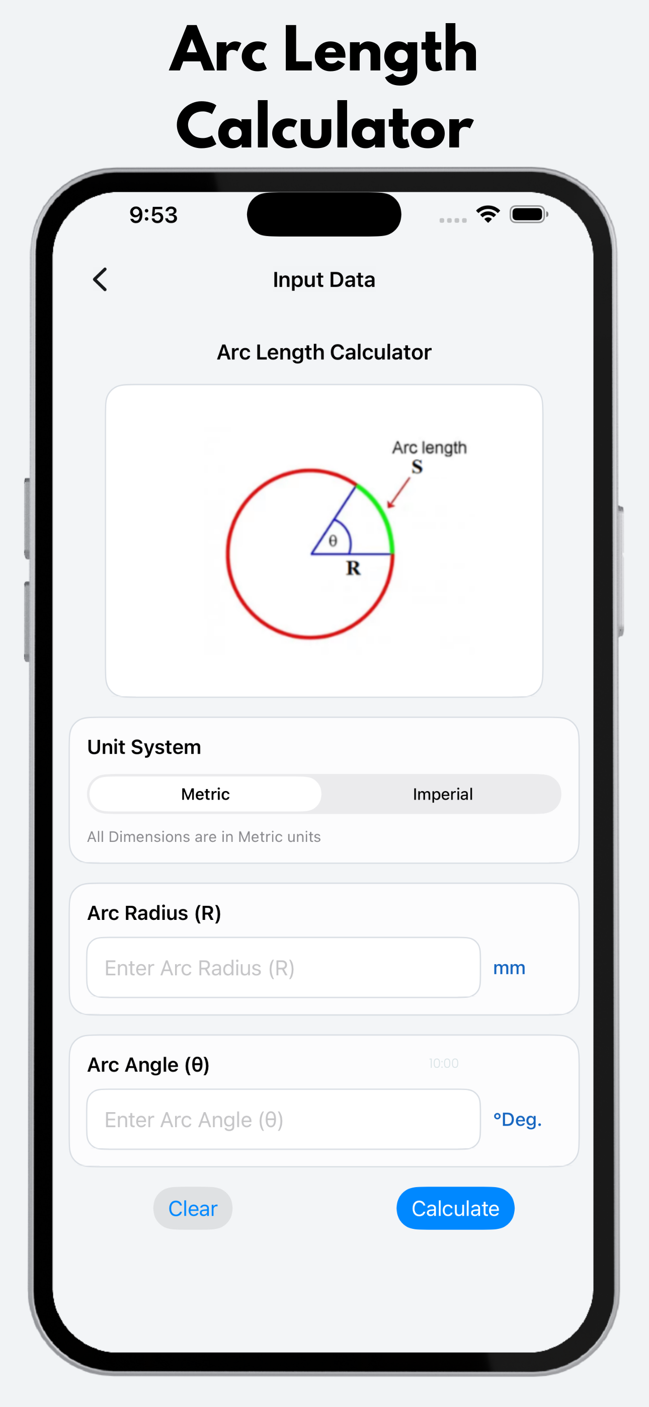 Arc Calculator Pro screenshot 2