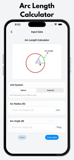 Arc Calculator Pro screenshot 2